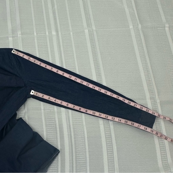 Saturdays NYC Mens XS Indigo Button-Down Collar Cotton Chambray Shirt - Picture 10 of 11